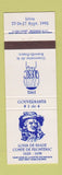Matchbook Cover - Louis De Buade Comte De Frontenac Levis QC