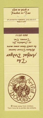 Matchbook Cover - The Artful Dodger Toronto ON