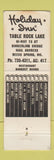 Matchbook Cover - Holiday Inn Reeds Spring MO