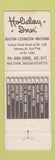 Matchbook Cover - Holiday Inn Boston Lexington Waltham MA