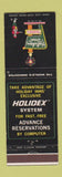 Matchbook Cover - Holiday Inn Pittsburgh PA Allegheny Valley