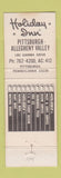 Matchbook Cover - Holiday Inn Pittsburgh PA Allegheny Valley