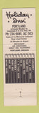 Matchbook Cover - Holiday Inn Portland OR