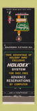 Matchbook Cover - Holiday Inn Sidney OH