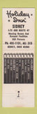 Matchbook Cover - Holiday Inn Sidney OH