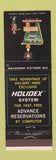 Matchbook Cover - Holiday Inn Sandusky OH