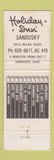 Matchbook Cover - Holiday Inn Sandusky OH