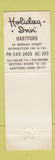 Matchbook Cover - Holiday Inn Hartford CT