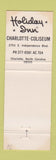 Matchbook Cover - Holiday Inn Charlotte NC