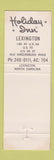 Matchbook Cover - Holiday Inn Lexington NC