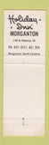 Matchbook Cover - Holiday Inn Morganton NC