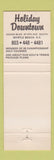 Matchbook Cover - Holiday Inn Myrtle Beach SC Downtown #2