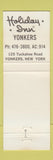 Matchbook Cover - Holiday Inn Yonkers NY