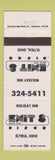 Matchbook Cover - Holiday Inn Emit's Disco Elyria OH