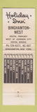 Matchbook Cover - Holiday Inn Binghampton NY