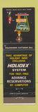 Matchbook Cover - Holiday Inn Lewistown PA