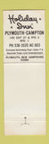 Matchbook Cover - Holiday Inn Plymouth NH