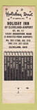 Matchbook Cover - Holiday Inn Cleveland OH Airport