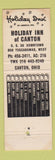 Matchbook Cover - Holiday Inn Canton OH