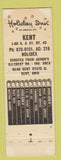 Matchbook Cover - Holiday Inn Kent OH