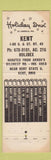 Matchbook Cover - Holiday Inn Kent OH