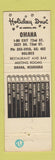 Matchbook Cover - Holiday Inn Omaha NE