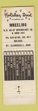 Matchbook Cover - Holiday Inn Wheeling ST Clairsville OH