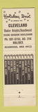 Matchbook Cover - Holiday Inn Cleveland OH Beachwood