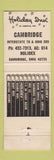 Matchbook Cover - Holiday Inn Cambridge OH