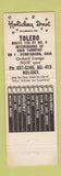 Matchbook Cover - Holiday Inn Toledo OH Perrysburg