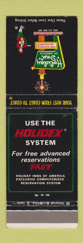 Matchbook Cover - Holiday Inn Zanesville OH