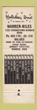 Matchbook Cover - Holiday Inn Warren OH
