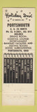 Matchbook Cover - Holiday Inn Portsmouth OH