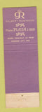 Matchbook Cover - Plaza III Restaurant Kansas City MO