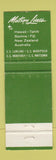 Matchbook Cover - Matson Shipping Lines Cruise girlie