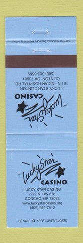 Matchbook Cover - Lucky Star Casino Clinton OK Concho