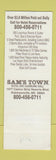 Matchbook Cover - Sam's Town Casino Tunica MS