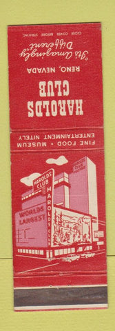 Matchbook Cover - Harolds Club Casino Reno NV
