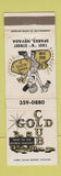 Matchbook Cover - Gold Club Casino Sparks NV