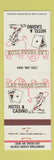 Matchbook Cover - Las Vegas Club Las Vegas NV baseball