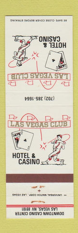 Matchbook Cover - Las Vegas Club Las Vegas NV baseball