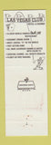 Matchbook Cover - Las Vegas Club Las Vegas NV baseball