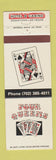 Matchbook Cover - Four Queens Casino Hotel Las Vegas NV