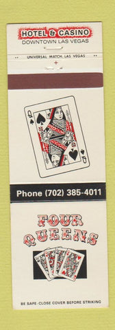 Matchbook Cover - Four Queens Casino Hotel Las Vegas NV