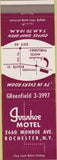 Matchbook Cover - Ivanhoe Motel Rochester NY