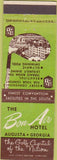 Matchbook Cover - Bon Air Hotel Augusta GA