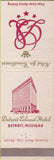 Matchbook Cover - Detroit Leland Hotel MI