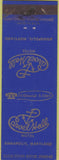 Matchbook Cover - Carvel Hall Hotel Annapolis MD