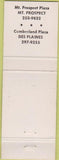 Matchbook Cover - City Barber Shop Des Plaines Mount Prospect IL