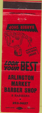 Matchbook Cover - Arlington Market Barber Shop Heights IL?